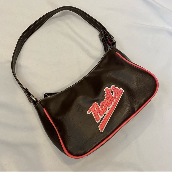 Y2K Pink & Brown Small/Mini Roots Purse - Picture 3 of 8